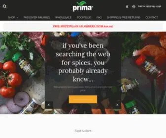 Primaspices.com(Buy Spices and Herbs) Screenshot