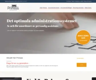 Primass.se(Effektiv och kvalitativ personlig assistans) Screenshot