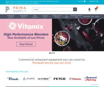 Primasupply.com(Restaurant Equipment & Restaurant Supplies for Commercial Kitchens) Screenshot