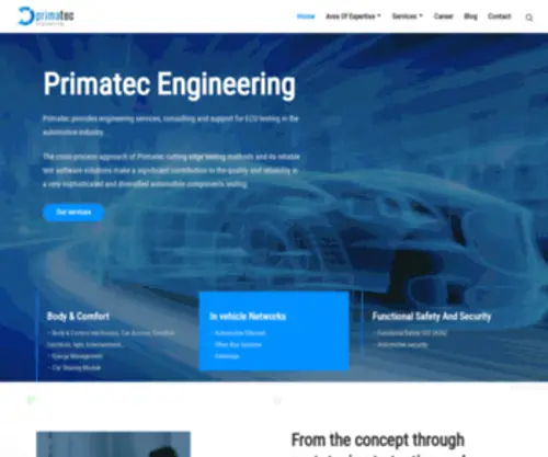 Primatec.tn(PRIMATEC ENGINEERING) Screenshot