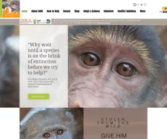 Primatecare.org(Baboon Sanctuary & Rehabilitation Centre) Screenshot