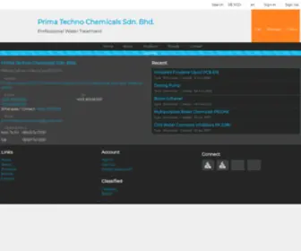 Primatechnochemicals.com(Business Listing Front Page) Screenshot