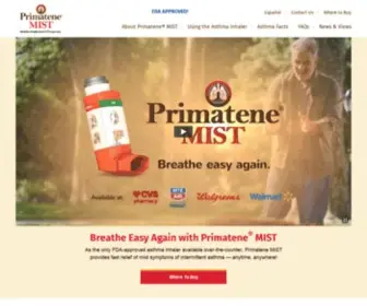 Primatene.com(Over-the-Counter Asthma Medicine(or inhaler)) Screenshot