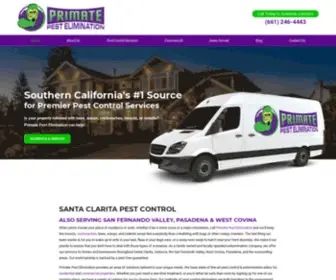 Primatepest.com(Santa Clarita Pest Control) Screenshot