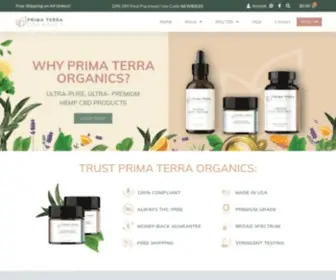 Primaterraorganics.com(Prima Terra Organics) Screenshot