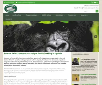 Primatesafarisuganda.com(Primate Safaris Uganda) Screenshot