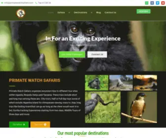 Primatewatchsafaris.com(Gorilla Treks) Screenshot