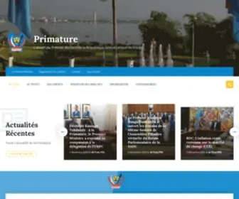 Primature.cd(Cabinet du Premier Ministre de la République Démocratique du Congo) Screenshot