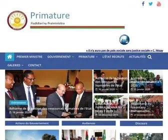 Primature.gov.mg(Primature) Screenshot
