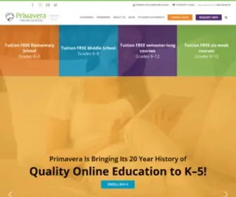 Primavera-Online-High-School.com(Primavera Online High School) Screenshot