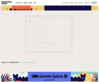 Primaveraclub.com(Primavera Sound Weekender) Screenshot