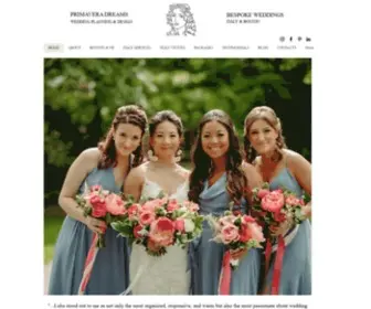 Primaveradreams.com(Boston Wedding Planner) Screenshot