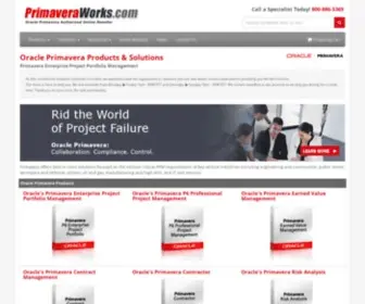 Primaveraworks.com(Oracle Primavera Enterprise Project Portfolio Management) Screenshot