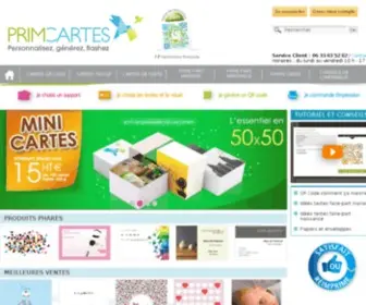 Primcartes.com(エックスサーバー) Screenshot