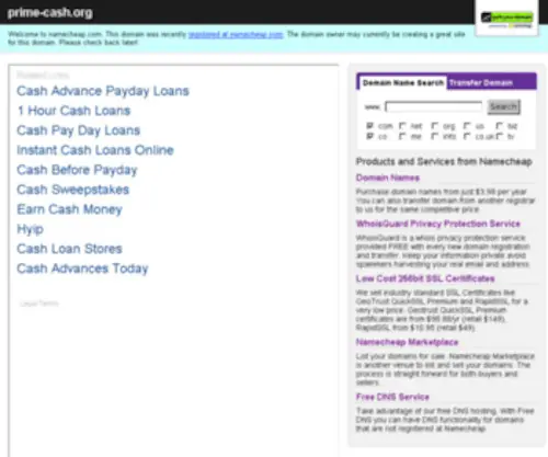 Prime-Cash.org(Prime Cash) Screenshot