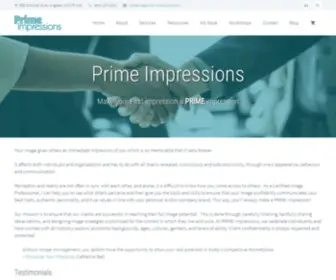 Prime-Impressions.com(Make your First impression a PRIME impression) Screenshot