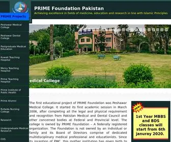 Prime.edu.pk(Peshawar Medical College) Screenshot