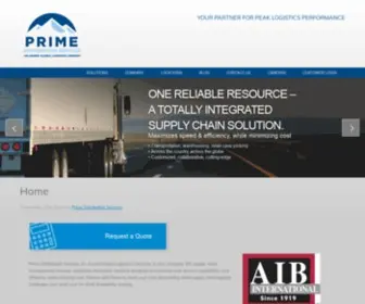 Prime3PL.com(Prime Distribution Services) Screenshot
