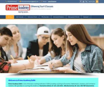 Primeacademy.xyz(Dheeraj Suri Classes) Screenshot