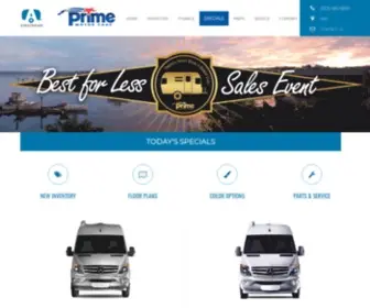 Primeairstream.com(Prime Motor Cars) Screenshot