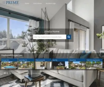 Primeapts.com(Prime Group Residential) Screenshot