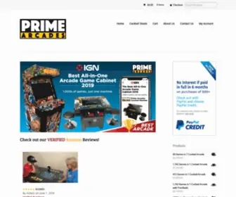 Primearcades.com(Prime Arcades Inc) Screenshot