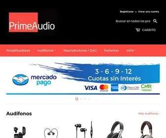 Primeaudio.cl(Fanáticos del audio HiFi y video en alta definición) Screenshot