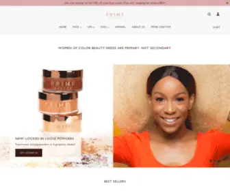 Primebeautycosmetics.com(Create an Ecommerce Website and Sell Online) Screenshot