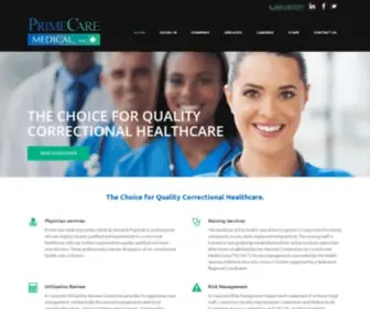 Primecaremedical.com(The Choice for Quality Correctional Healthcare) Screenshot