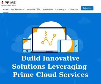 Primecloudpro.com(Build Innovative Solutions for Cloud Services) Screenshot
