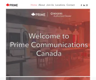 Primecomms.ca(Prime Communications Canada) Screenshot