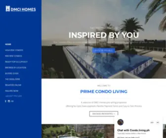 Primecondoliving.com(DMCI Homes) Screenshot