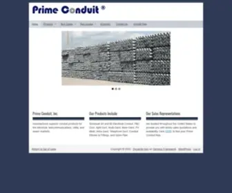 Primeconduit.com(Producing High Quality PVC Conduit Products) Screenshot