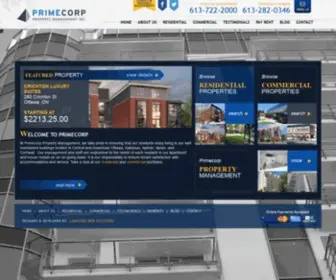 Primecorppm.com(Ottawa Apartment Rentals & Property Management) Screenshot