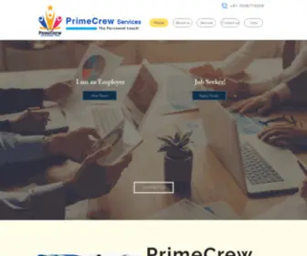 Primecrew.in(Home) Screenshot