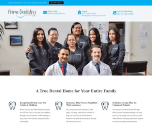 Primedentistry.net(Trusted Family and Emergency Dentist Family Dentistry in North) Screenshot