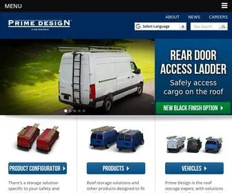 Primedesign.net(Prime Design Ergonomic Aluminum Ladder Racks for Vans & Trucks) Screenshot
