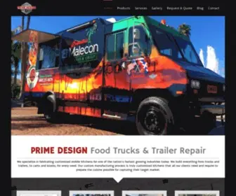 Primedesignfoodtrucks.com(Prime Design Food Trucks) Screenshot