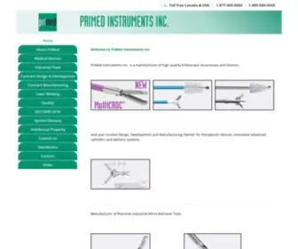 Primedinstruments.com(PriMed Instruments) Screenshot