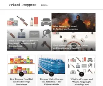 Primedpreppers.com(Prepping, Survival, Self Reliance & Bushcraft) Screenshot