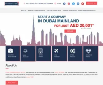 Primedubai.com(Business Setup in UAE) Screenshot