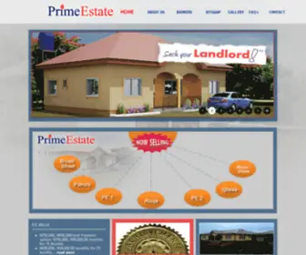 Primeestatesng.com(Prime Estates) Screenshot