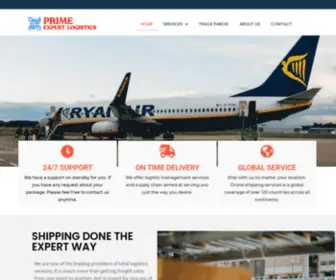 Primeexpertlogistics.com(Shipping Done the Expert Way) Screenshot