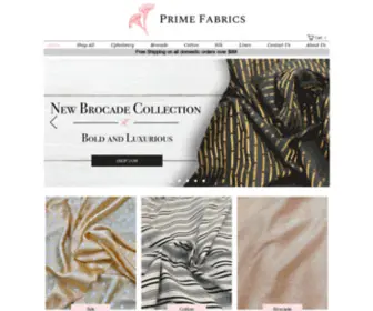 Primefabrics.com(Fashion and Home Fabric Store in New York City (NYC)) Screenshot