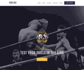 Primefightpromotions.com(Prime Fight Promotions) Screenshot