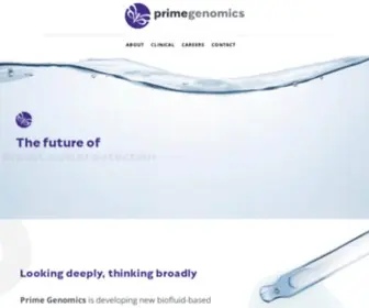 Primegenomics.com(Prime Genomics) Screenshot