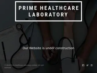 Primehealthcarelab.com(Prime HealthCare Limited) Screenshot