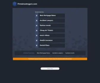 Primehostingpro.com(primehostingpro) Screenshot