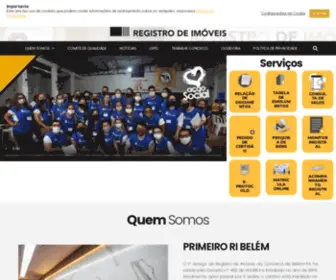 Primeirosribelem.com.br(1º Registro de Imóveis de Belém) Screenshot