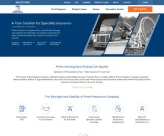 Primeis.com(Prime Insurance Company) Screenshot